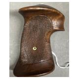 Large Custom S&W K Frame Checkered Walnut Grips