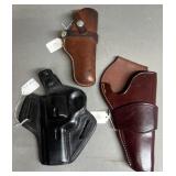 3 - Nice Leather Pistol Holsters