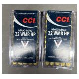 100 rnds CCI Maxi-Mag .22 Magnum Ammo