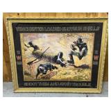 Winchester Framed Gun Print