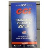 500 rnds CCI Target .22LR Ammo
