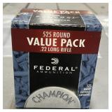 525 rnds Federal .22LR Ammo