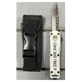 CobraTec Spring Assist Knife w/ Sheath