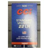 500 rnds CCI Target .22LR Ammo