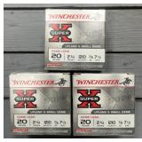 75 rnds Winchester 20ga Shotshells