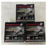 75 rnds Winchester 20ga Mag Shotshells