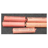 (5) Rolls S Mint L. Cents 1950, 51, 52, 53, 54