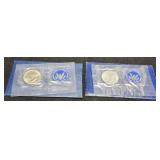 (2) Silver Ike Unc. Dollars 1971-S, 72-S