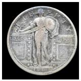1917-D Type 1 S. Liberty Quarter XF