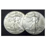 (2) 2023 Silver Eagles