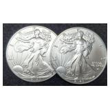 (2) 2023 Silver Eagles