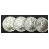 (4) 1993 Silver Eagles