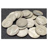 (20) Silver War Nickels