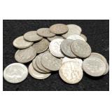 (30) Silver Roosevelt Dimes
