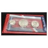 1976 3 Silver Coin Unc. Bicentennial Set