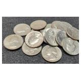(18) 1976 W. Bicentennial Quarters