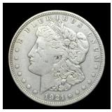 1921-D Morgan Dollar VF