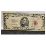1963 $5 Star Red Seal Note