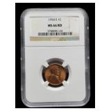 1954-S Slab L. Cent NGC MS66 RD