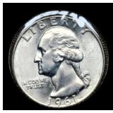 1961-D W. Quarter Unc.