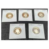 (5) 1982-S Proof W. Quarters