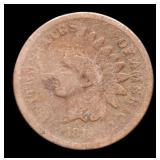 1873 Indian Head Cent Open 3 Cleaned