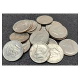 (20) Kennedy Half Dollars 1971 Up