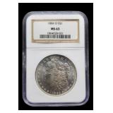 1884-O Slab Morgan Dollar NGC MS63