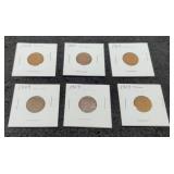 (6) 1909 L. Cents