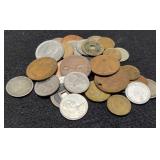 Lot w/ 35 Foreign Coins