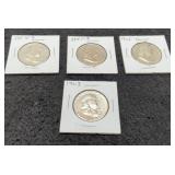 (4) F. Half Dollars: