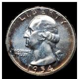 1954 Proof W. Quarter Gem