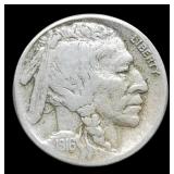 1916-S Buffalo Nickel XF+ Full Horn