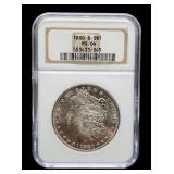 1880-S Slab Morgan Dollar NGC MS64