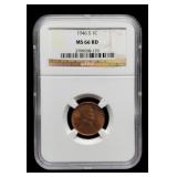 1946-S Slab L. Cent NGC MS66 RD