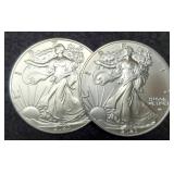 (2) 2023 Silver Eagles