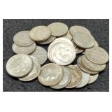(30) Silver Roosevelt Dimes