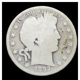 1892 Barber Half Dollar