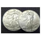 (2) 2023 Silver Eagles