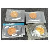 (4) L. Cents Unc. 1960, 61, 63, 76