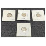 (4) M. Dimes 1924-D, 27-S, 2-41