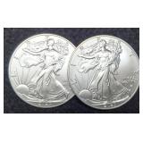 (2) 2023 Silver Eagles