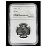1957 Slab W. Quarter Proof NGC PF68