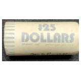 (25) 2000 Sacagawea Dollars In Bank Roll