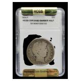 1904 Slab Barber Half Dollar HCGS Certified