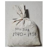 Bag Of 5,000 Wheat Cents 1940-1958