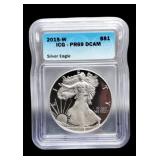 2015-W Slab Proof Silver Eagle ICG PR69 DCAM