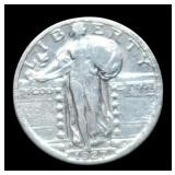 1927-S S. Liberty Quarter XF Semi Key