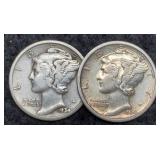(2) 1934 M. Dimes P&D F, VF