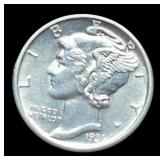 1936-D M. Dime Unc.